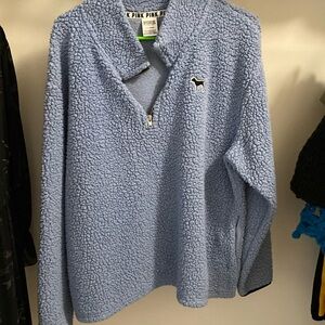 PINK Sherpa half-zip